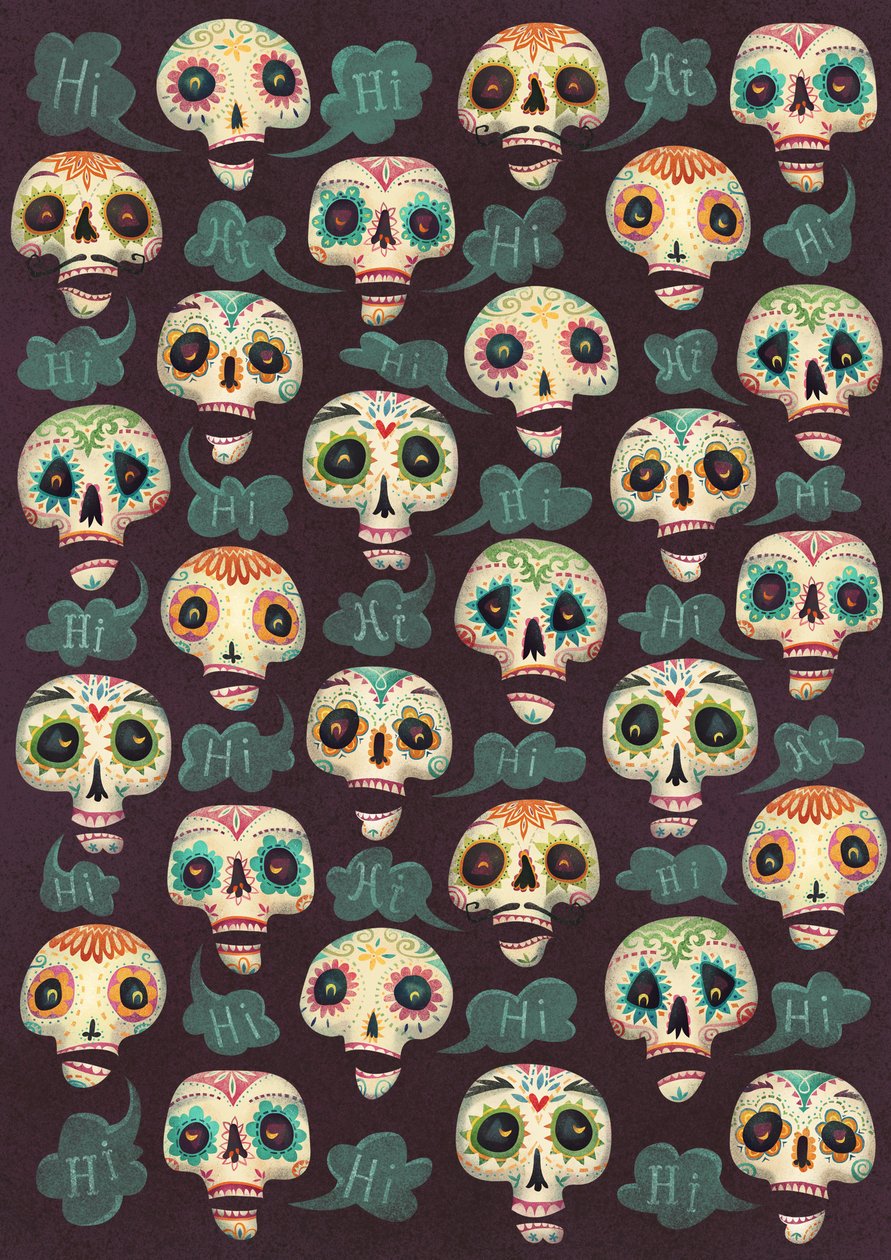 Halloweenský vzor, 2015, ( od Runa Anastasiya Rudaya