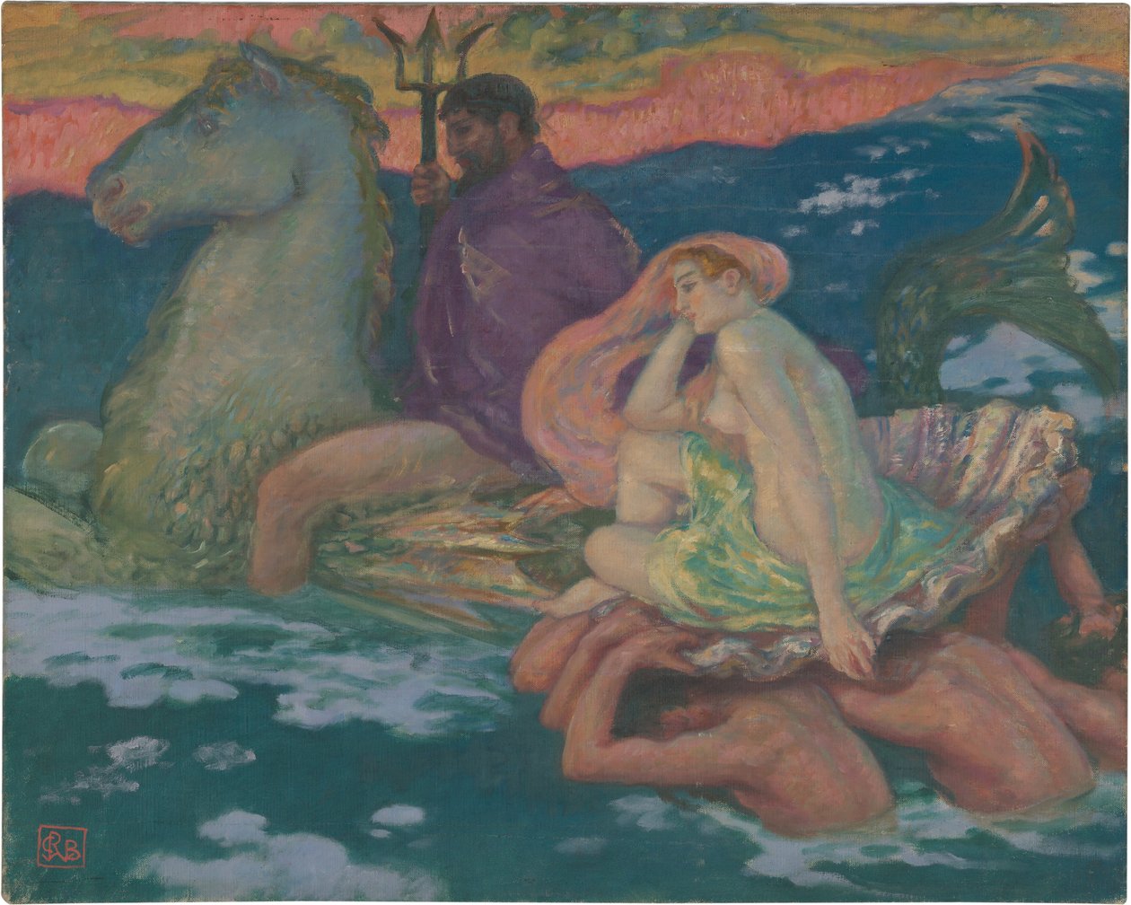 Poseidon a Amphitrite od Rupert Bunny