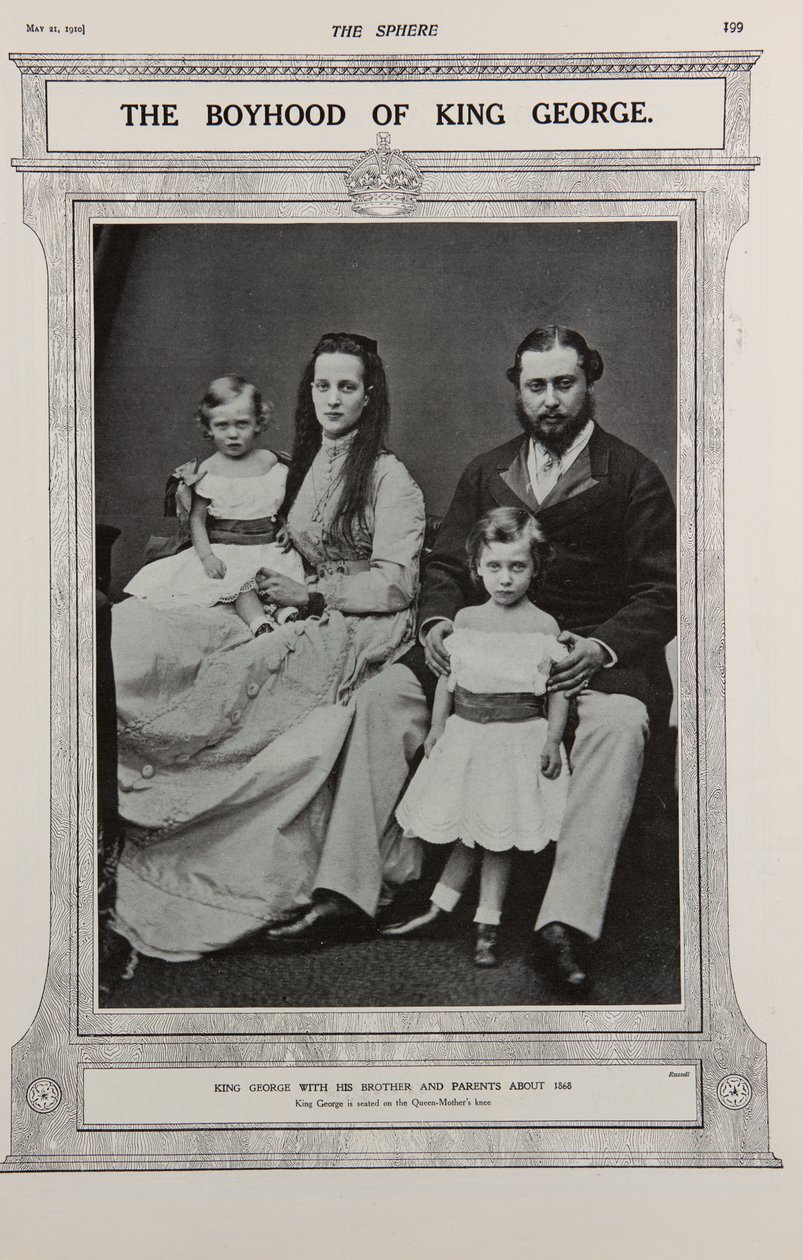 Princ a princezna z Walesu se dvěma dětmi (1867) od Russell & Sons Photography