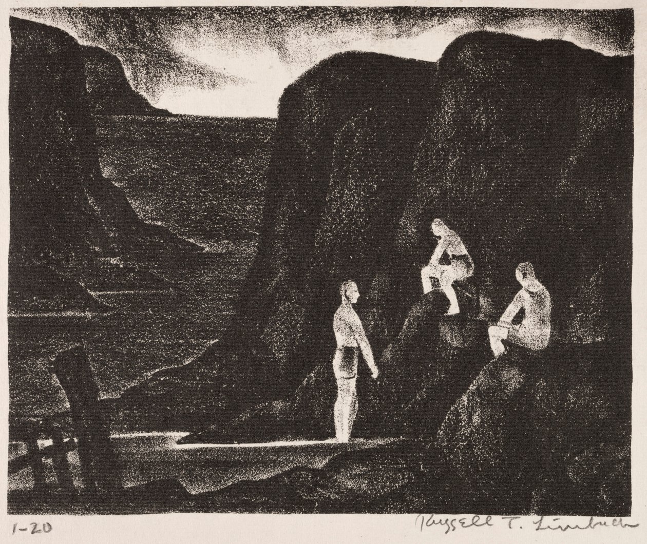 Koupající se od Russell T. Limbach
