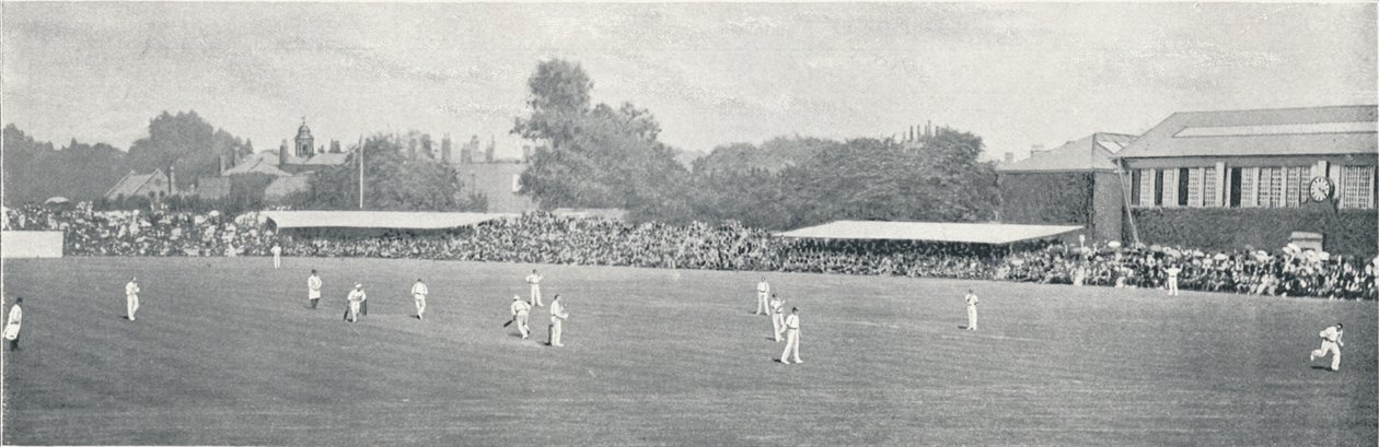 Univerzitní kriketový zápas v Lords, c1896 od Russell and Sons