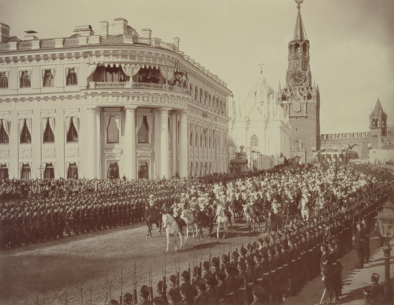 Sňatek cara Mikuláše (1868-1918) s Alexandrou (1872-1918) Moskva od Russian Photographer
