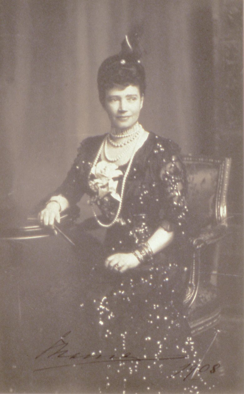 Portrét císařovny Marie Fjodorovny, 1908 od Russian Photographer