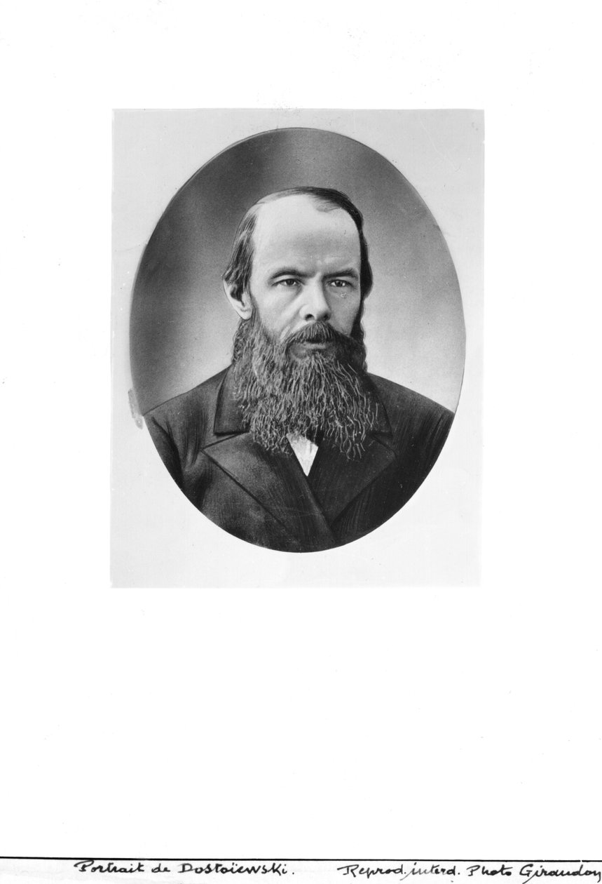 Portrét Fjodora Michajloviče Dostojevského (1821-81) od Russian Photographer