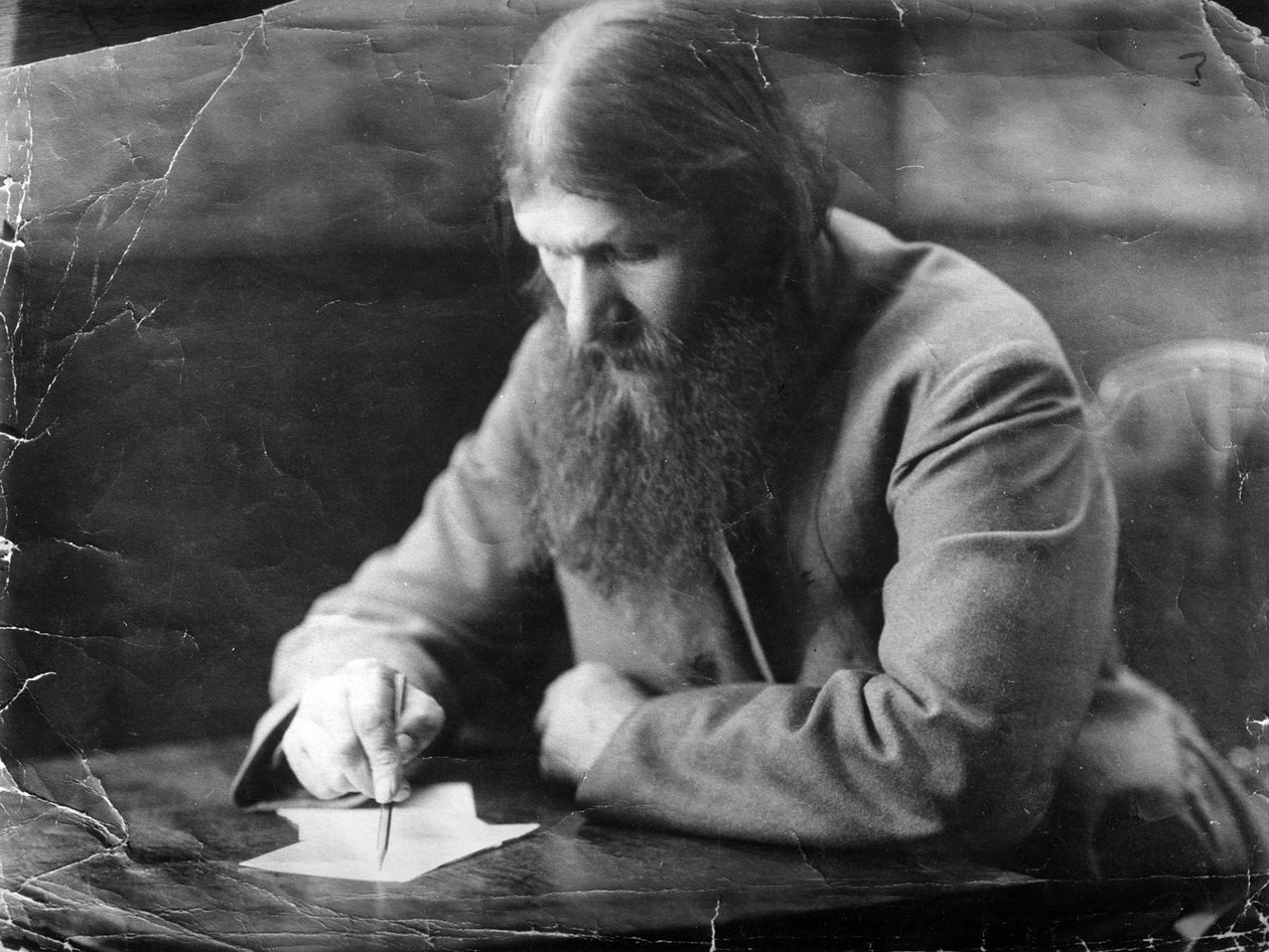 Portrét psaní Rasputina od Russian Photographer