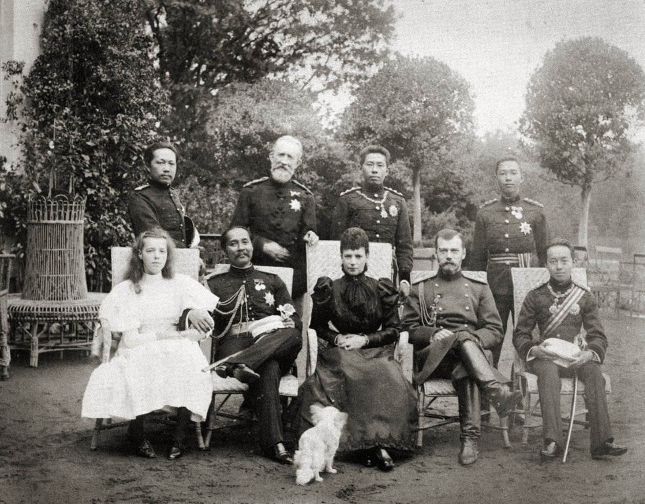 Královské rodiny Ruska a Siamu, 1896 od Russian Photographer