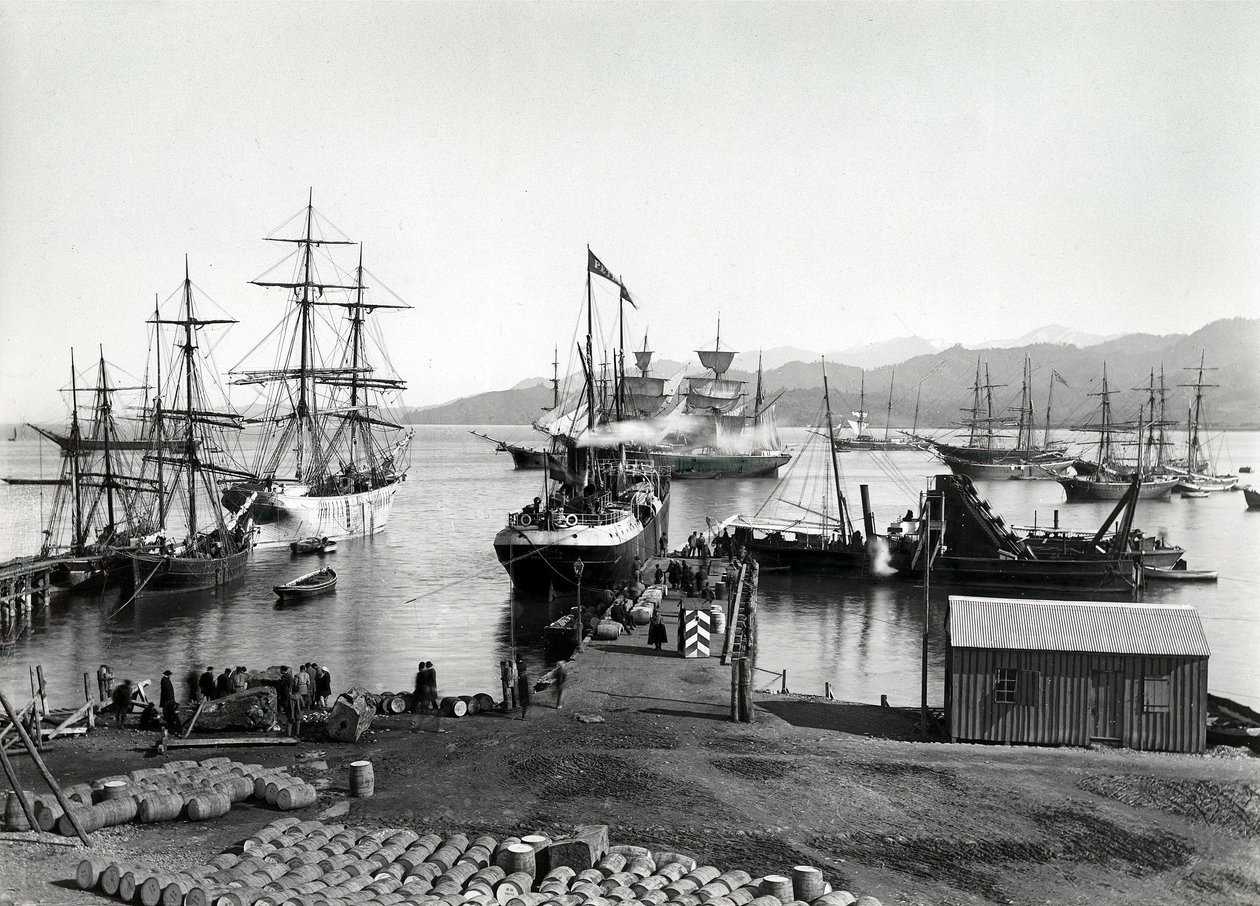 Přeprava na Něvě, St. Petersburg, c.1880 od Russian Photographer
