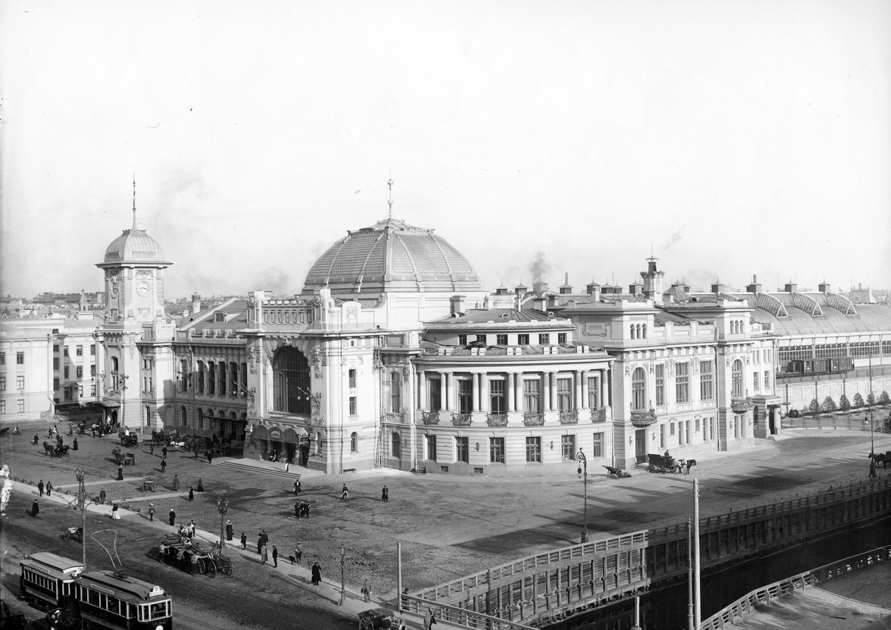 Železniční stanice Carskoye Selo, Petrohrad, po roce 1904 od Russian Photographer