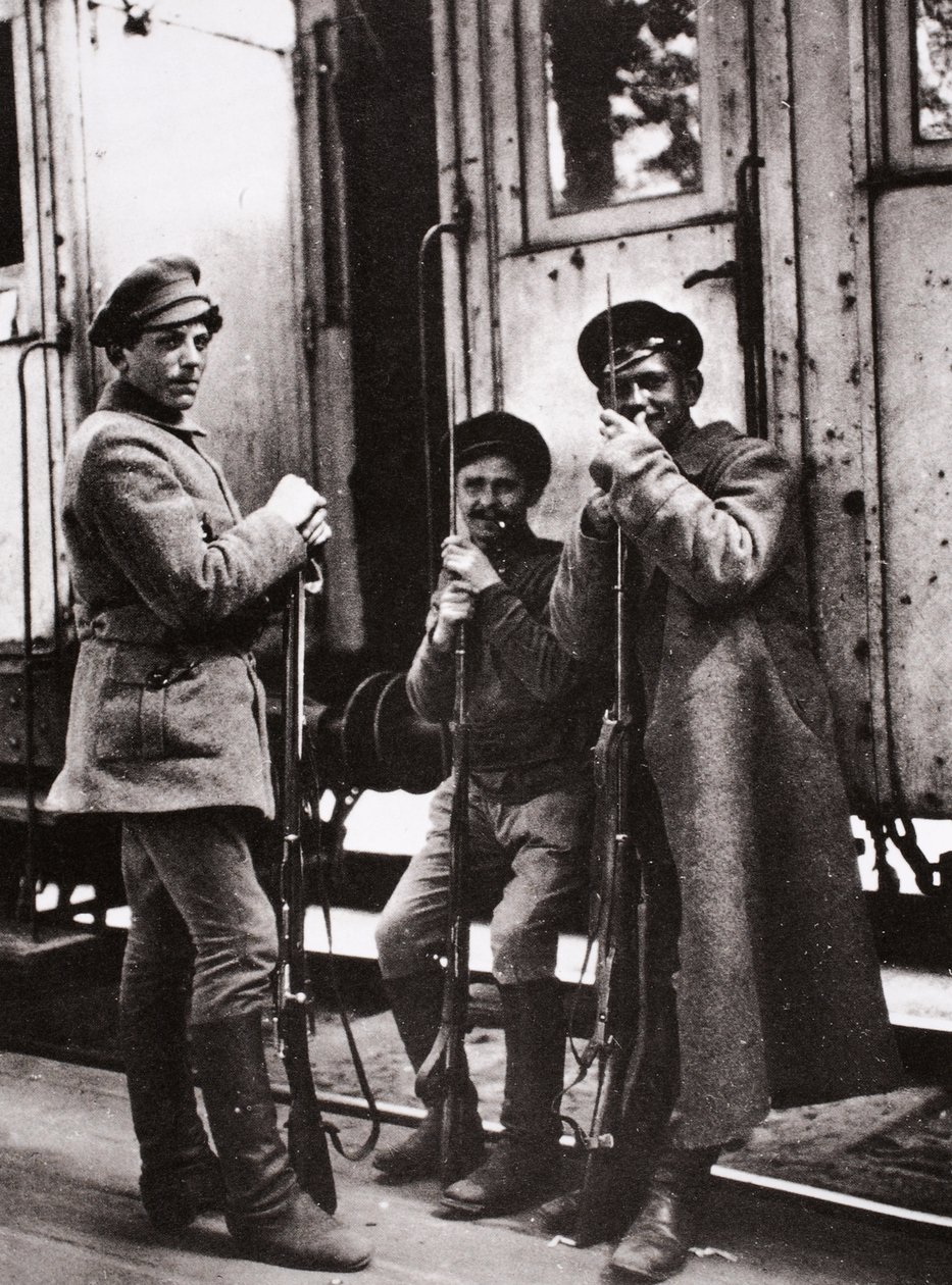 Mladé Rudé gardy (sépiová fotografie) od Russian Photographer