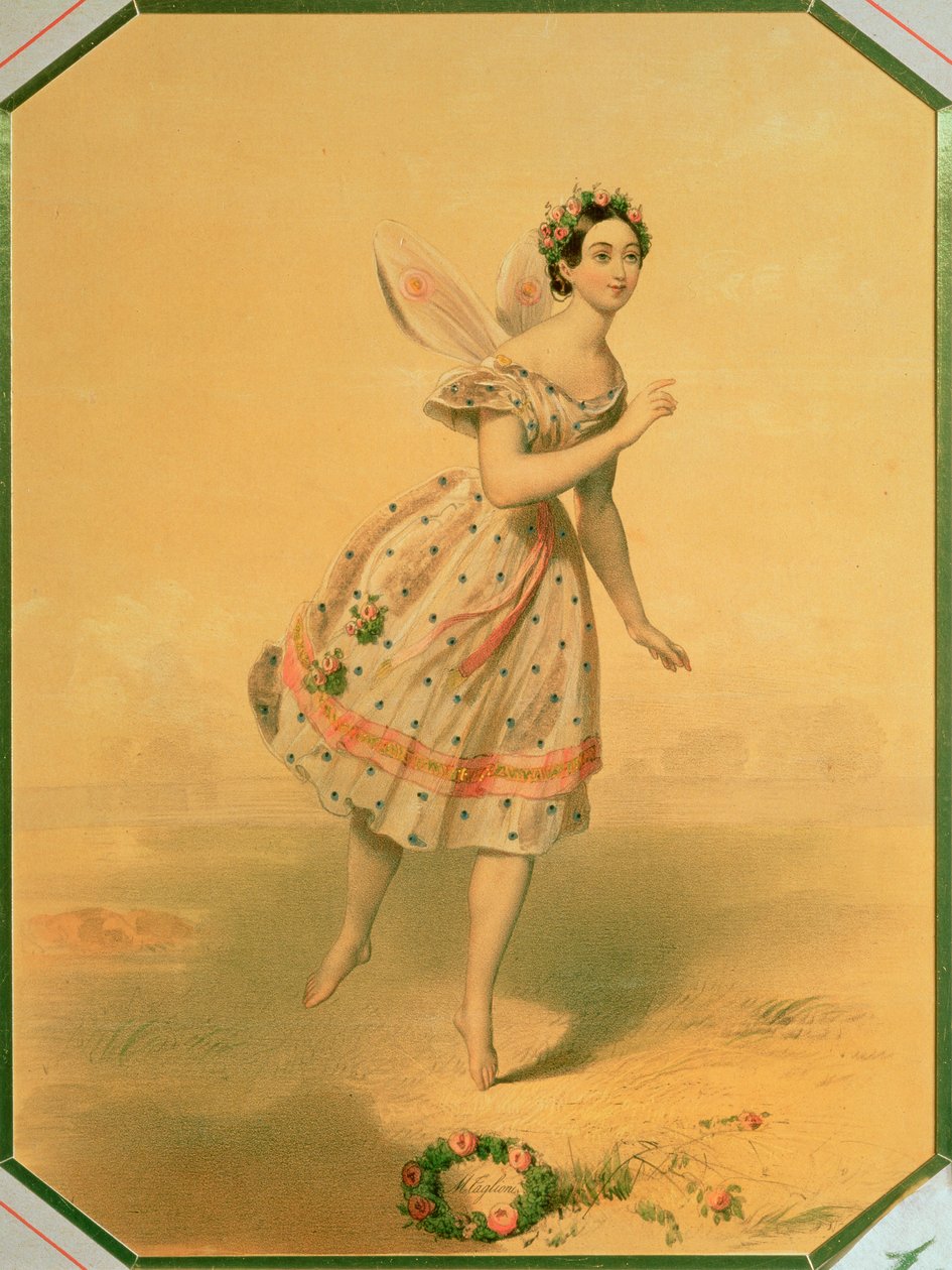 Tanečnice Maria Taglioni (1804-84) v baletu 