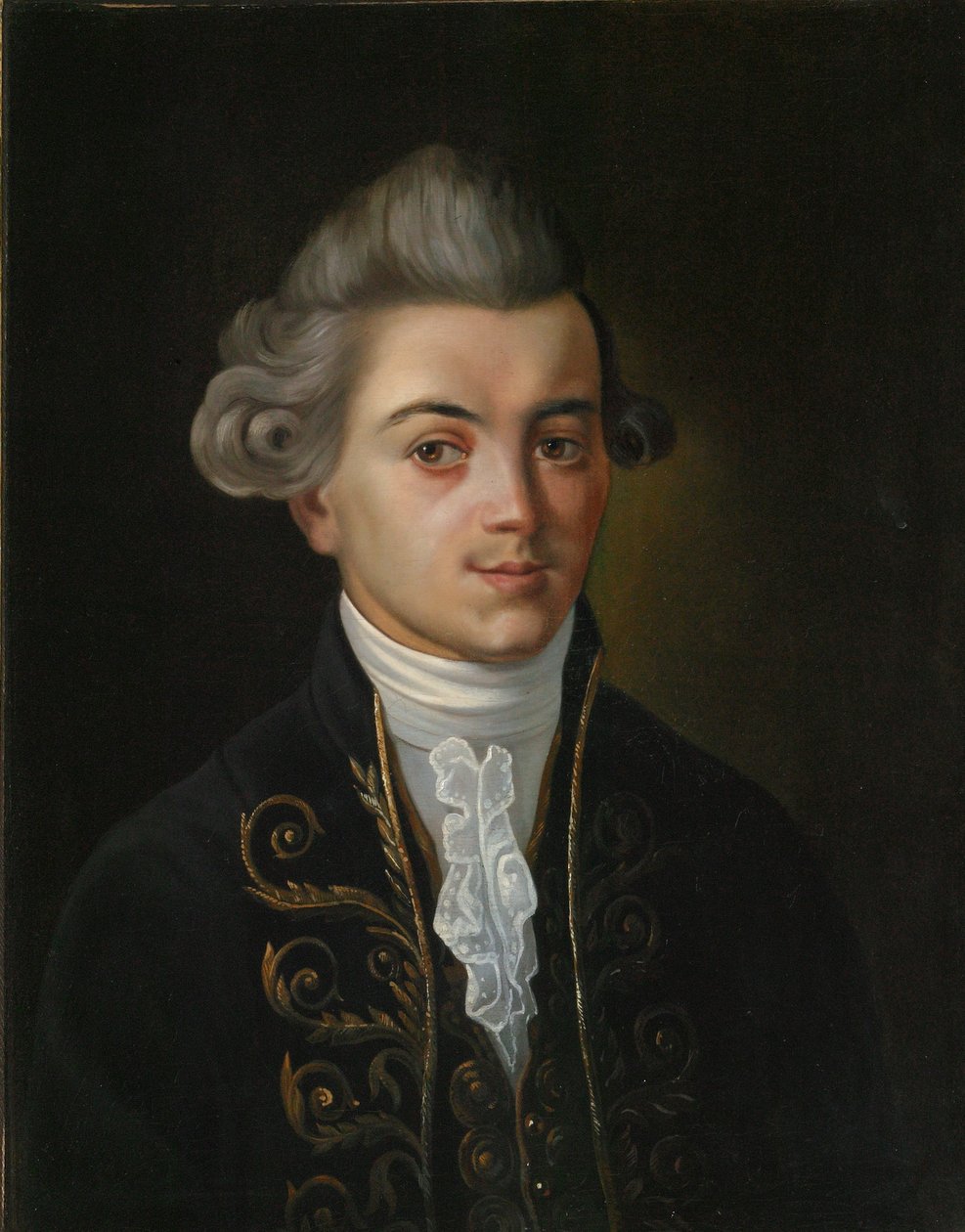 Portrét fabulisty Ivana Khemnitsera, 1745-1784, ruské malířství 19. století. od Russian Master.