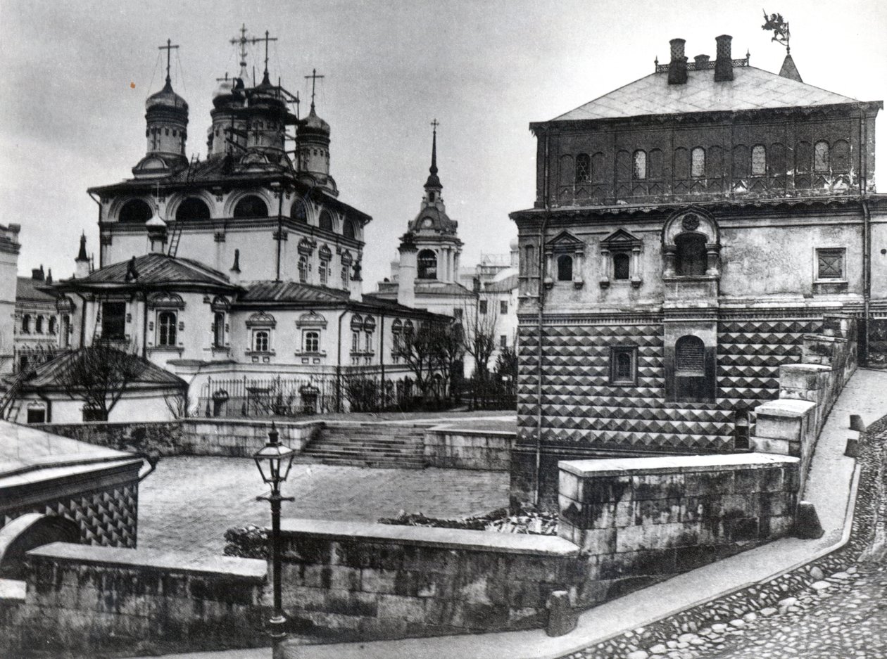 Dům Romanovských Bojarů v Klášteře Znamení a Katedrála Znamení v Moskvě od Russian Photographer