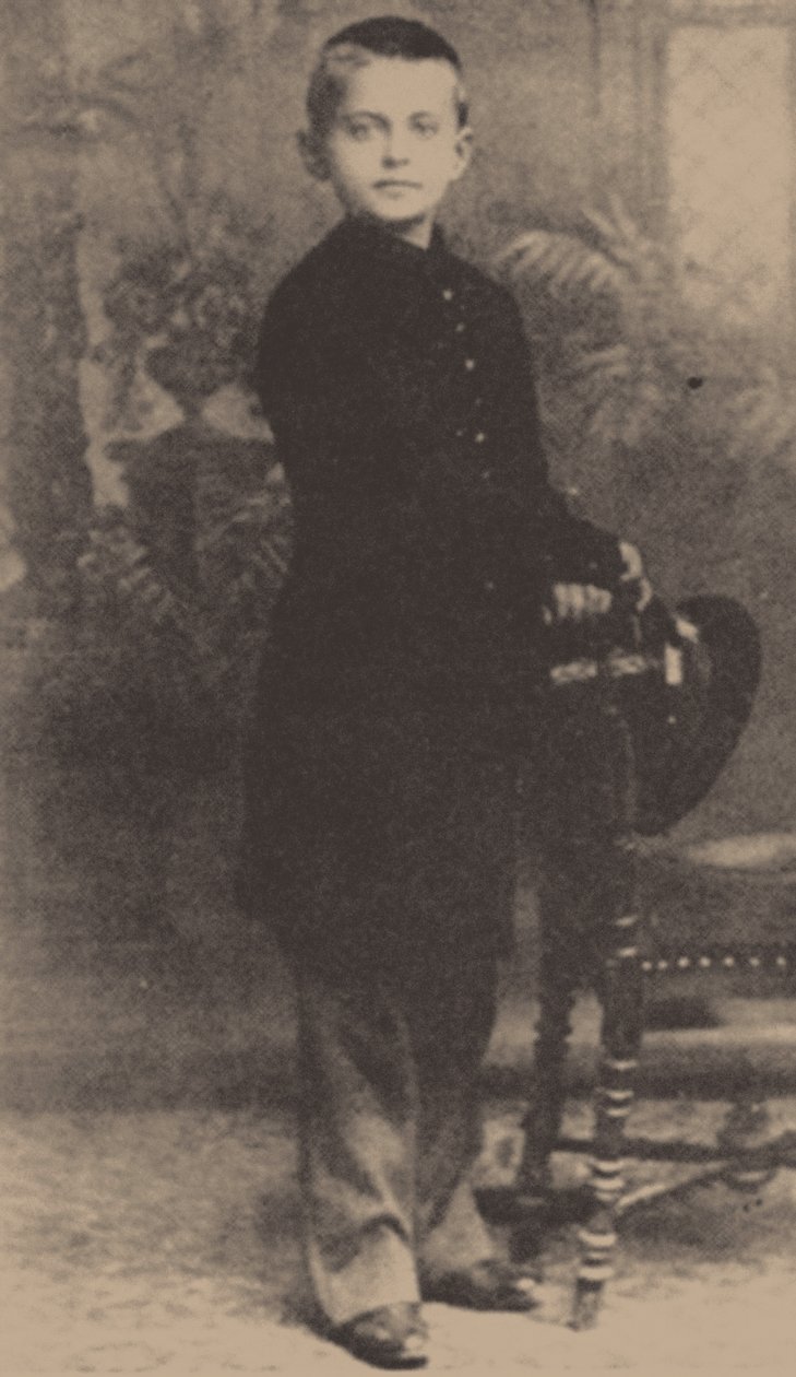 Leon Trockij ve věku 9, 1888 od Russian Photographer