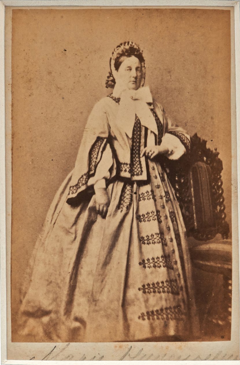 Marie Nikolajevna de Russie (1819-1876) - velkovévodkyně Maria Nikolaevna Ruska (1819-1876), vévodkyně z Leuchtenbergu, anonym. Foto albuminu od Russian Photographer
