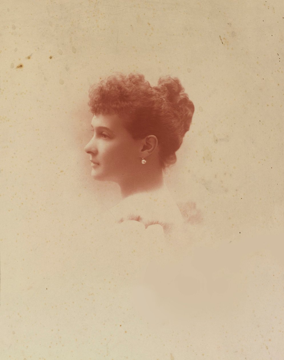 Marie Pavlovna de Russie - velkovévodkyně Maria Pavlovna Ruska (1854-1920), anonym . Stříbrná želatinová fotografie od Russian Photographer
