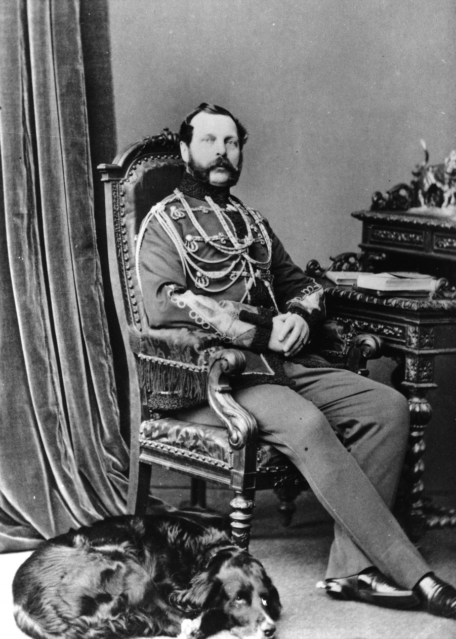 Portrét ruského císaře Alexandra II od Russian Photographer