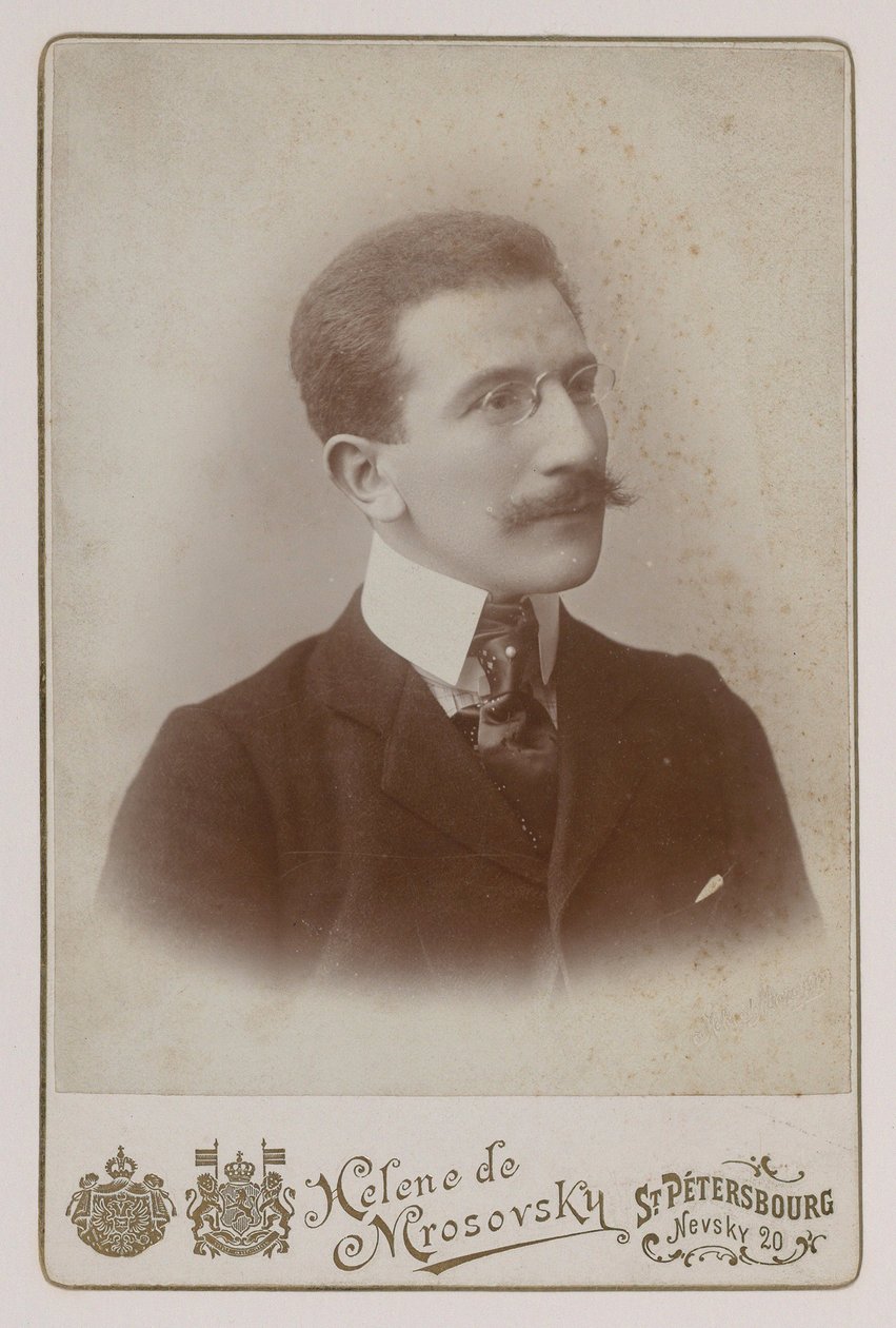 Portrét malíře Leona Baksta (1866-1924) od Russian Photographer