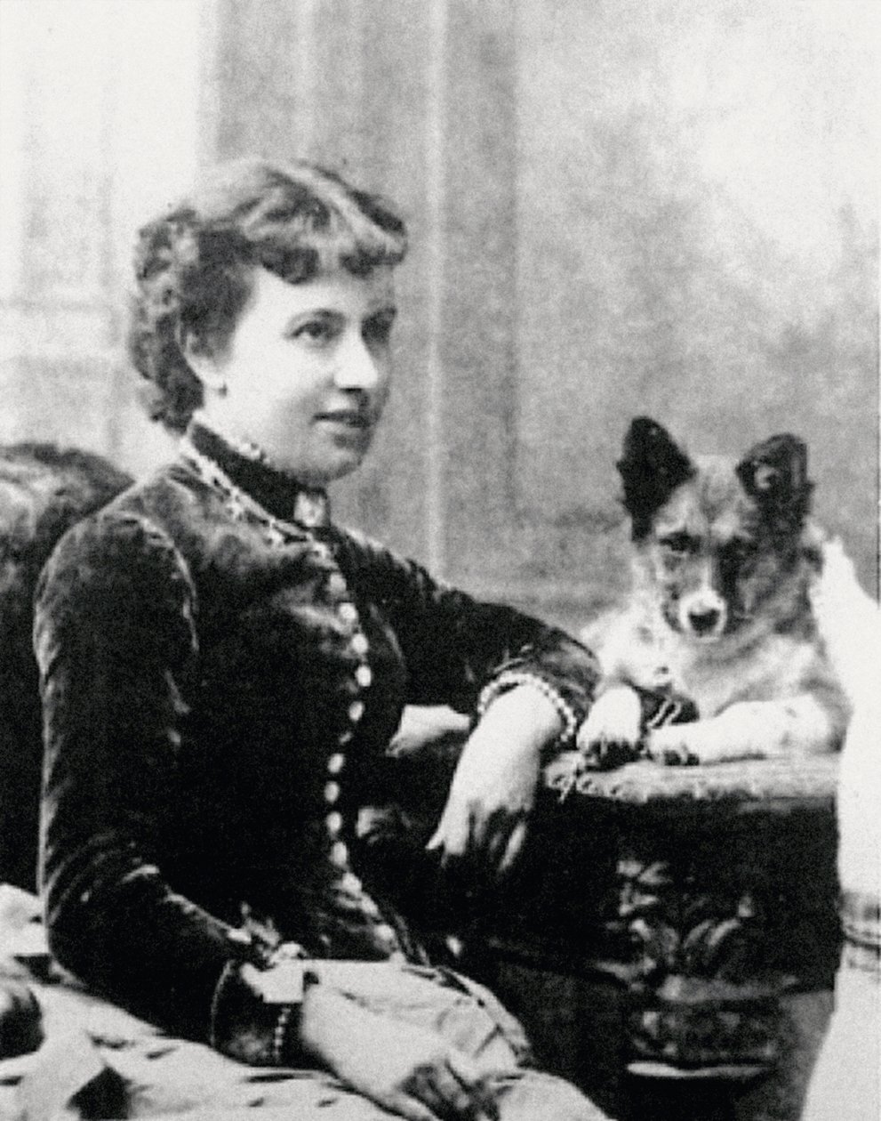 Sofie Kovalevská - Sofie Vasiljevna Kovalevská (1850-1891), asi 1880 (foto) od Russian Photographer