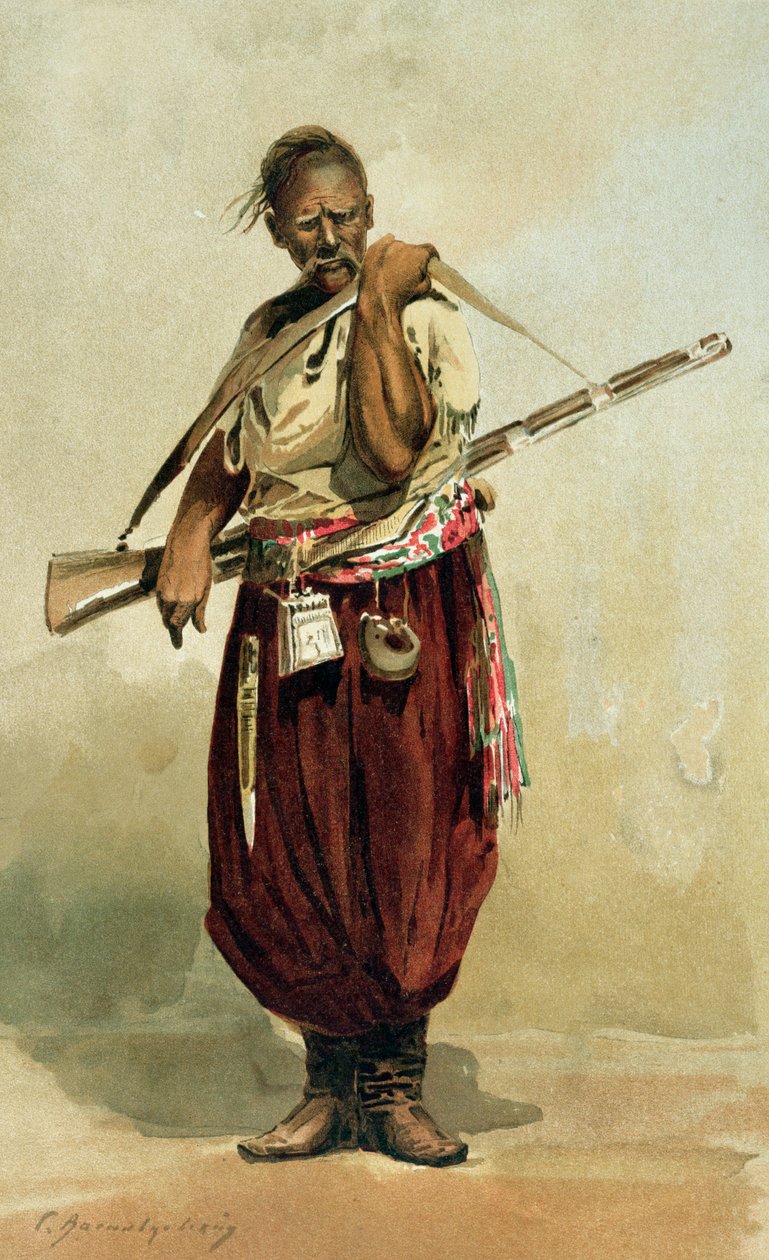 Záporožský kozák 17. století, konec 19. století od Russian School
