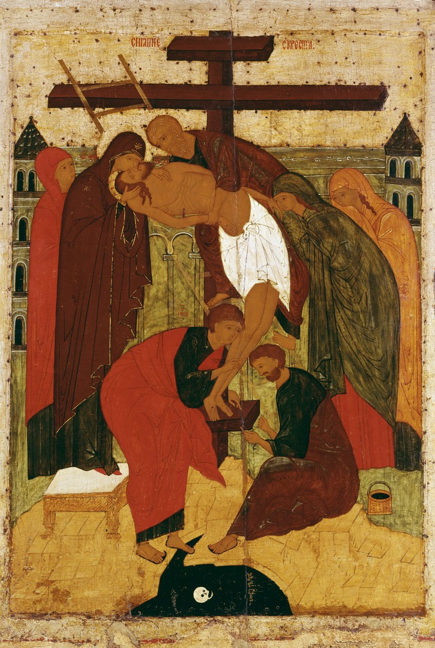 Sestup z kříže, 1475-1499 od Russian School
