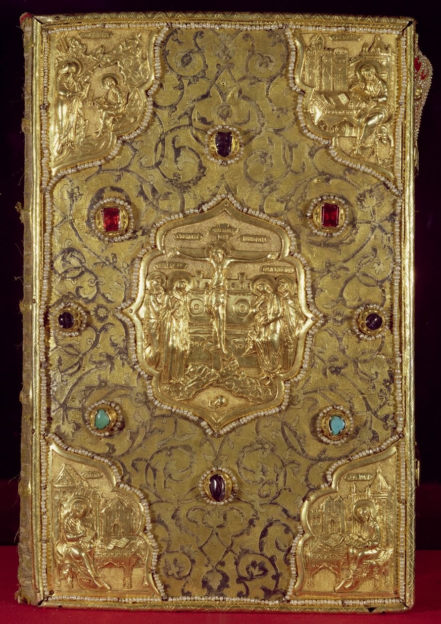 Evangelický relikviář, Moskevská škola (zlato, stříbro, drahé kameny a niello) od Russian School