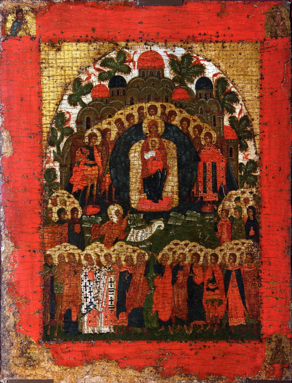 In Thee Rejoiceth, konec 15. století. od Russian icon.