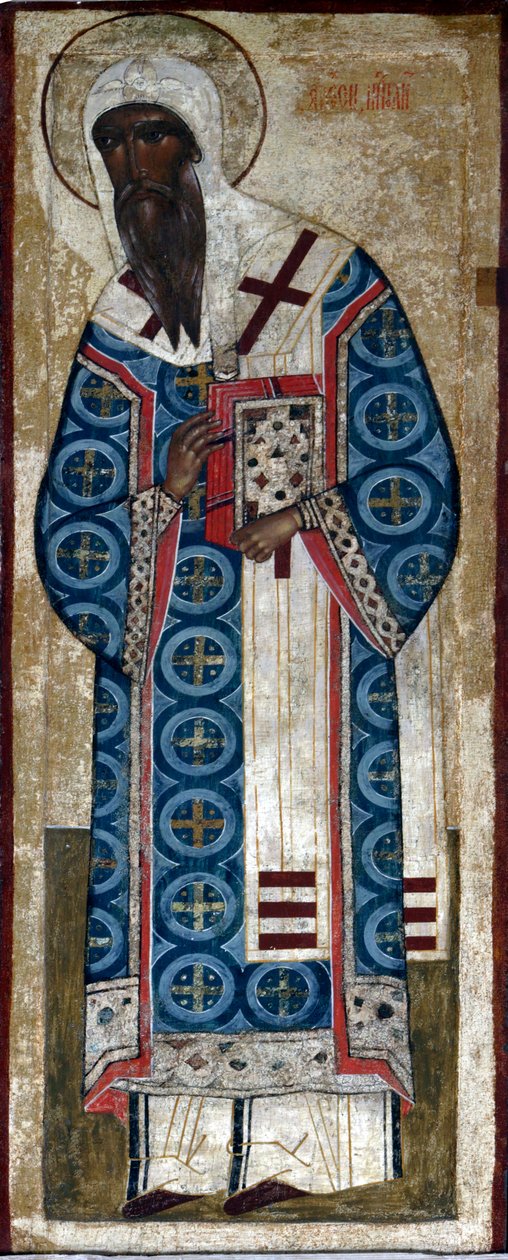 Svatý metropolit Alexius, 16. století. od Russian icon.