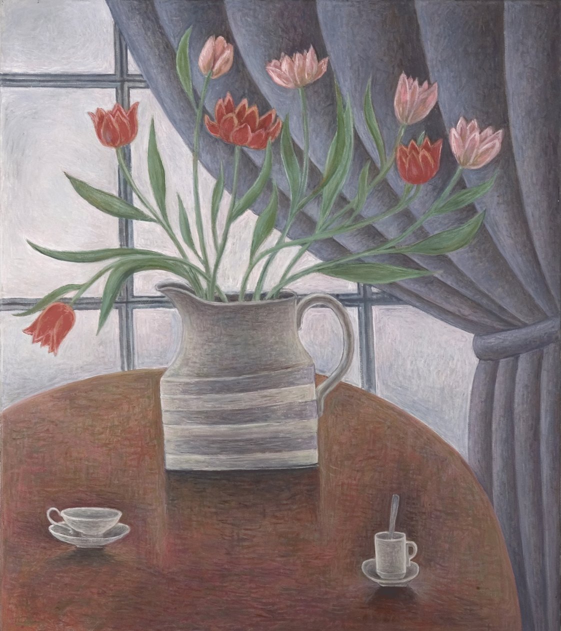 Tulipány, závěsy, poháry, 2002 od Ruth Addinall
