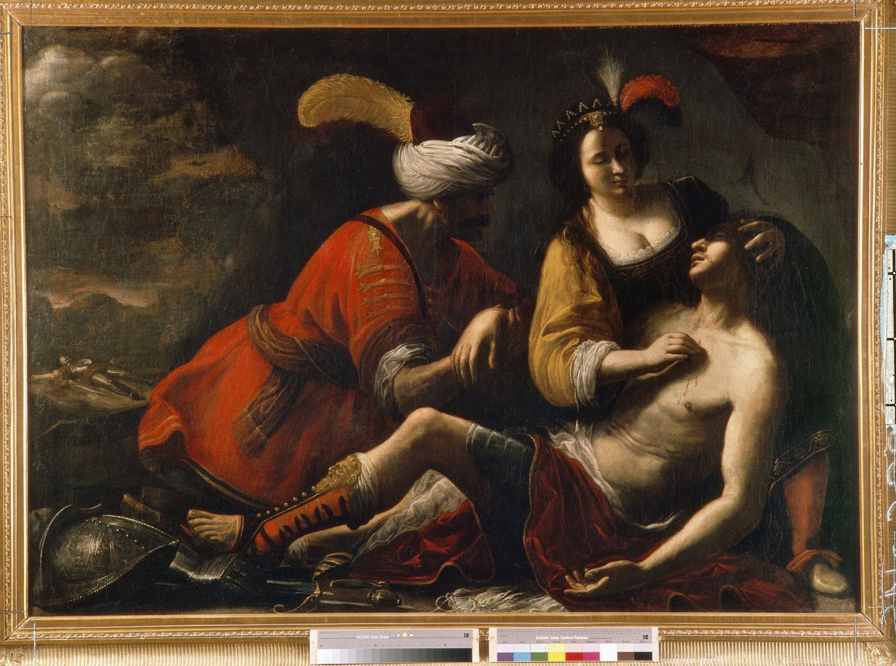 Tancred a Herminie. Epizoda Doručeného Jeruzaléma (1581) od Le Tasse (Torquato Tasso od Rutilio Manetti