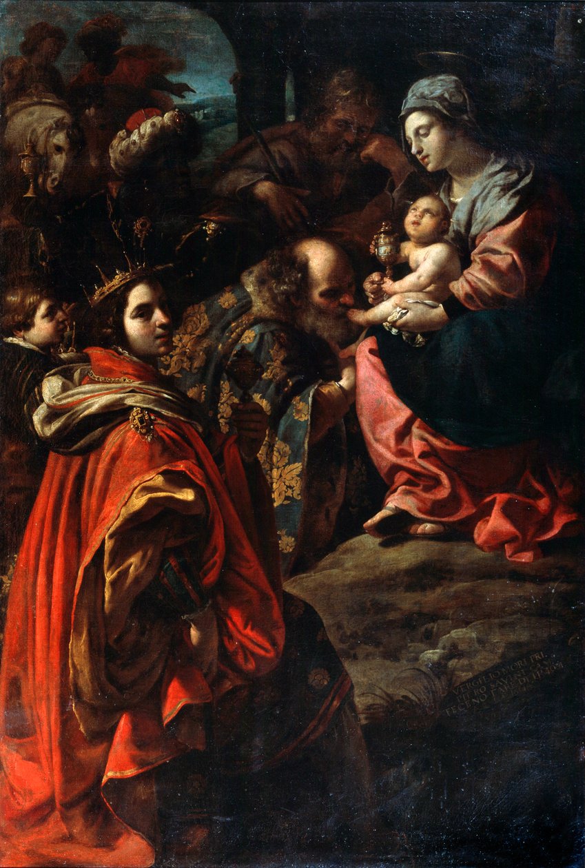 Klanění tří králů, konec 16. nebo 17. století od Rutilio di Lorenzo Manetti