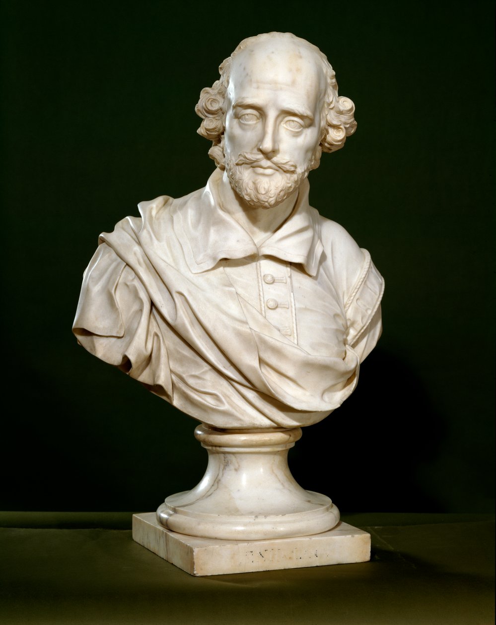 Busta Williama Shakespeara, 1760 od Rysbrack