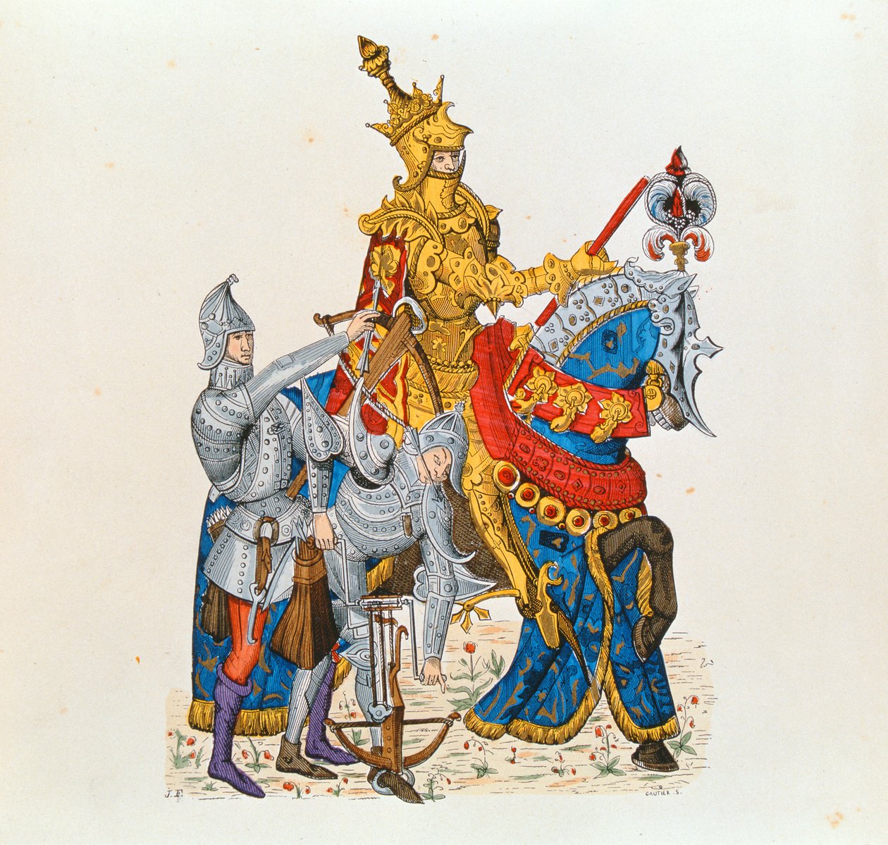 Francouzský král Karel VII. ve slavnostním oděvu od S. Gautier