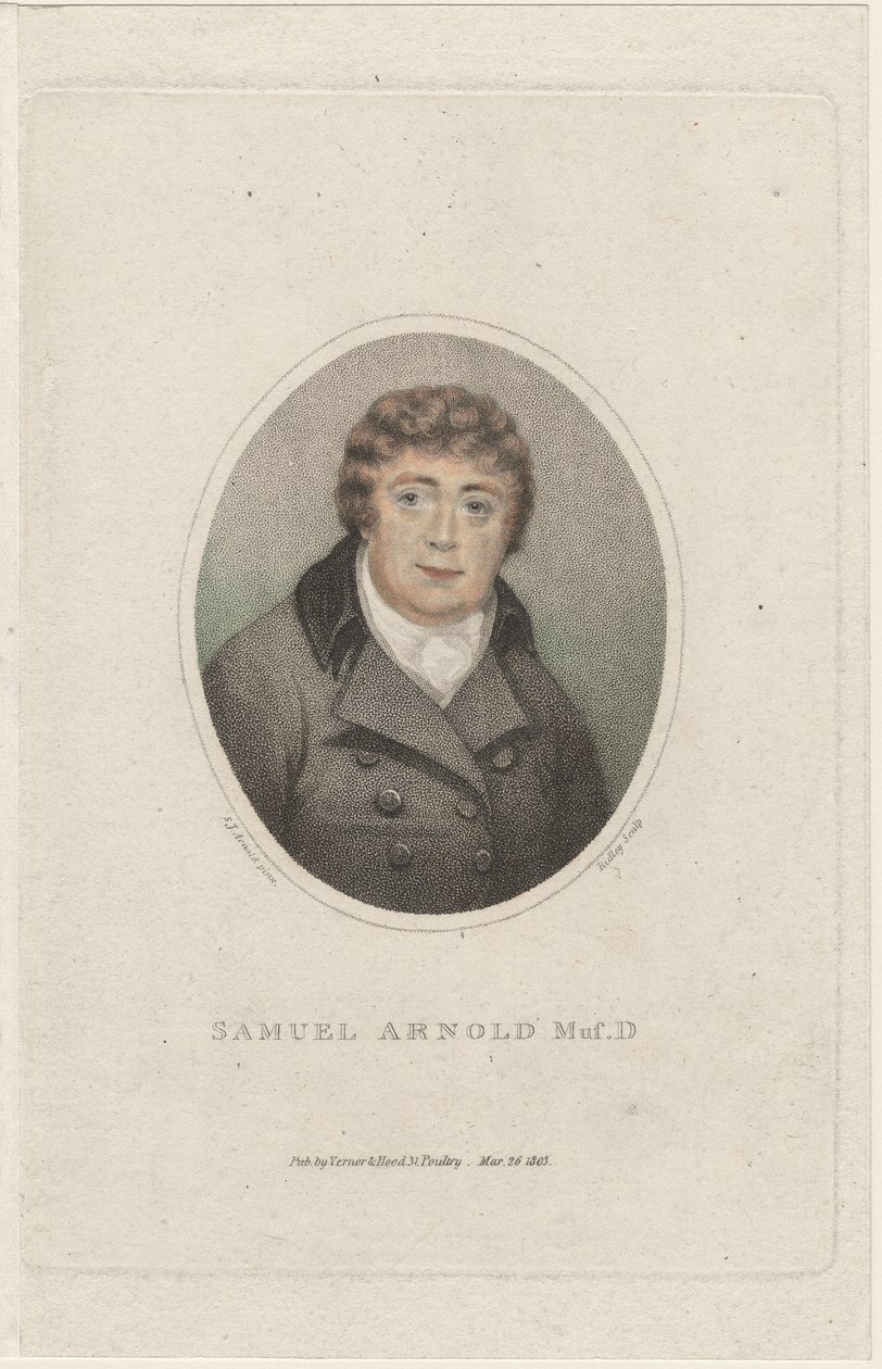 Samuel Arnold, vyryl William Ridley (1764-1838), 1803 (kolorovaná stiplová rytina) od S. J. Arnold