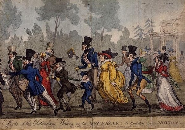 Účinky Cheltenham Waters aneb „Je nutné zrychlit své pohyby po druhé sklence“ od S.W. Fores