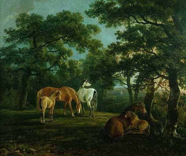 Koně v krajině (olej na plátně) od S. and Barrett G. Gilpin