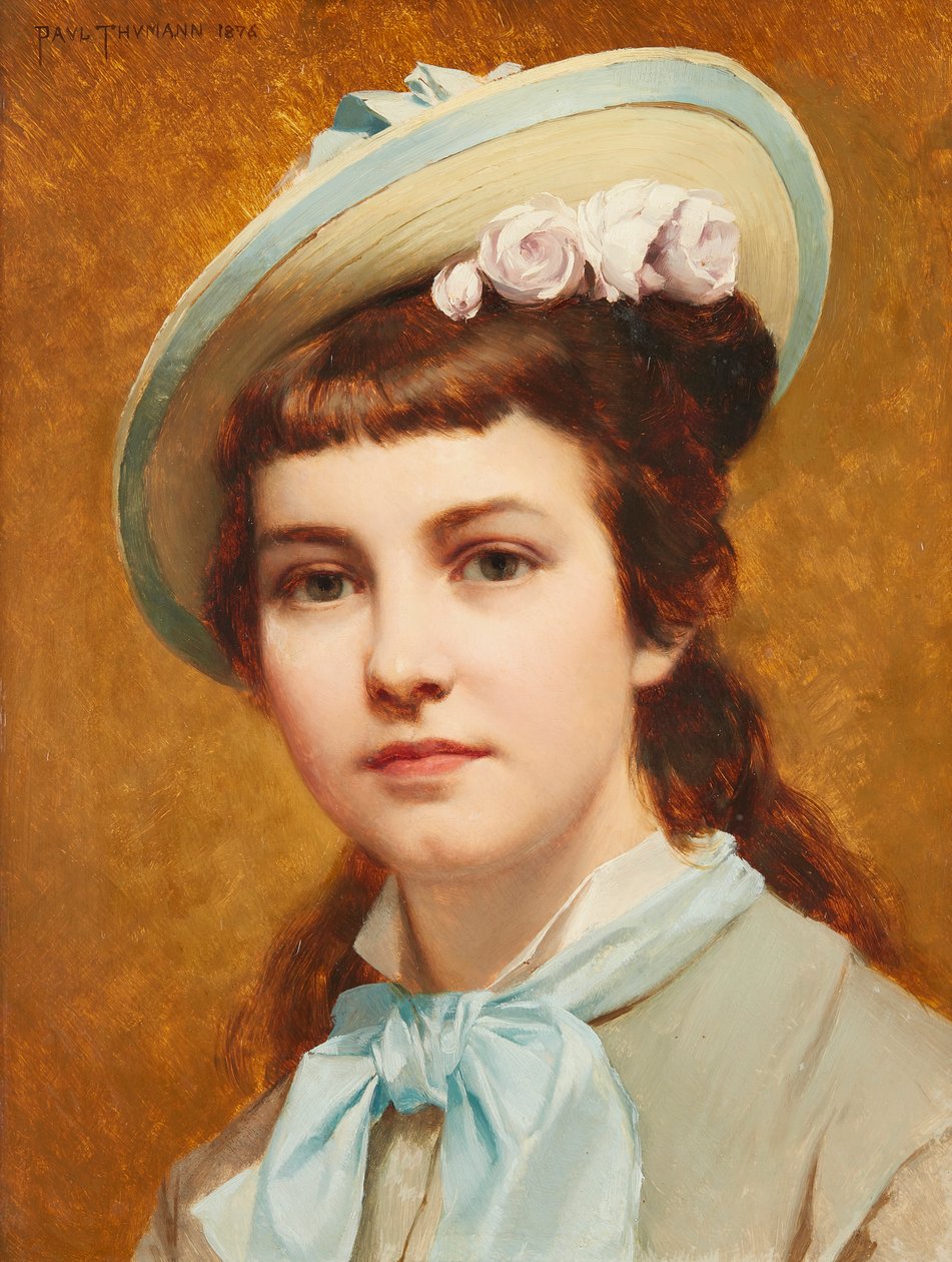Olga (olej na desce) od S. Fabrizi