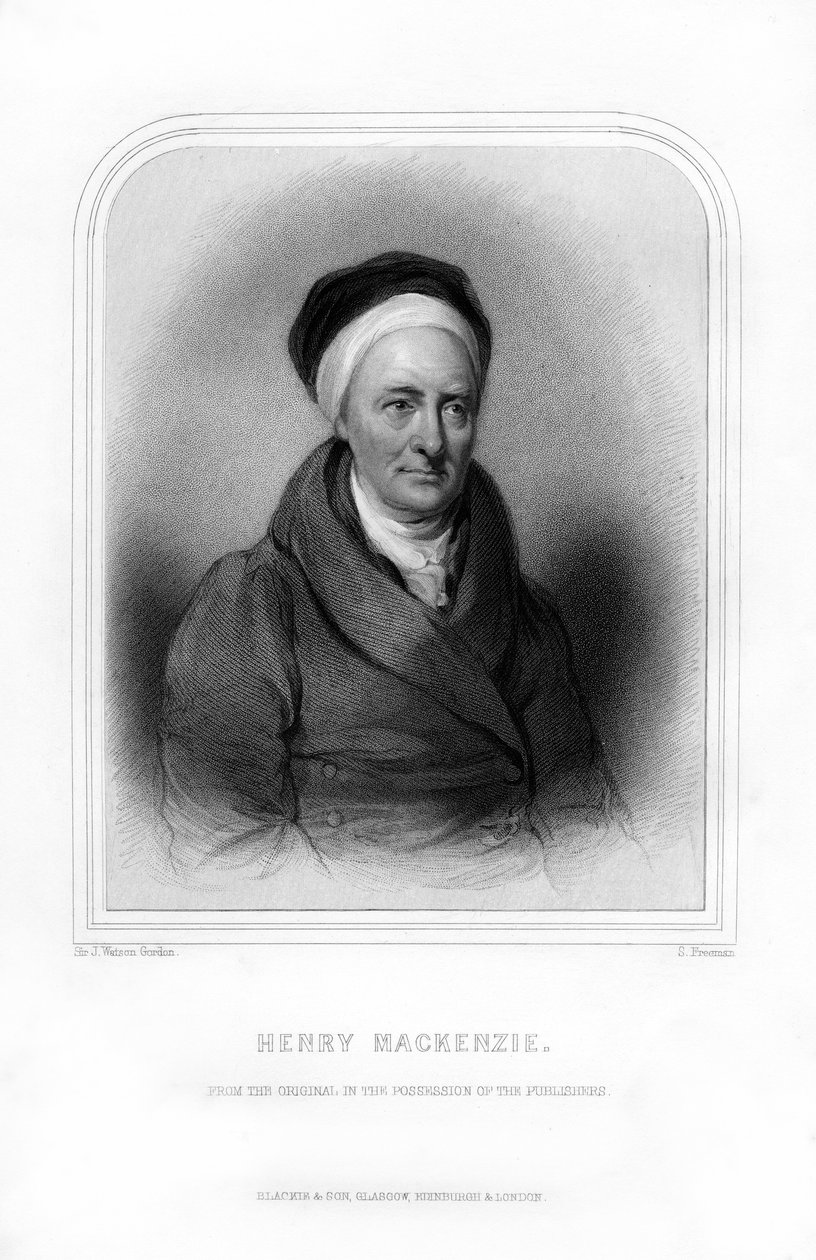 Henry Mackenzie, skotský romanopisec a různý spisovatel, 1870. od S. Freeman