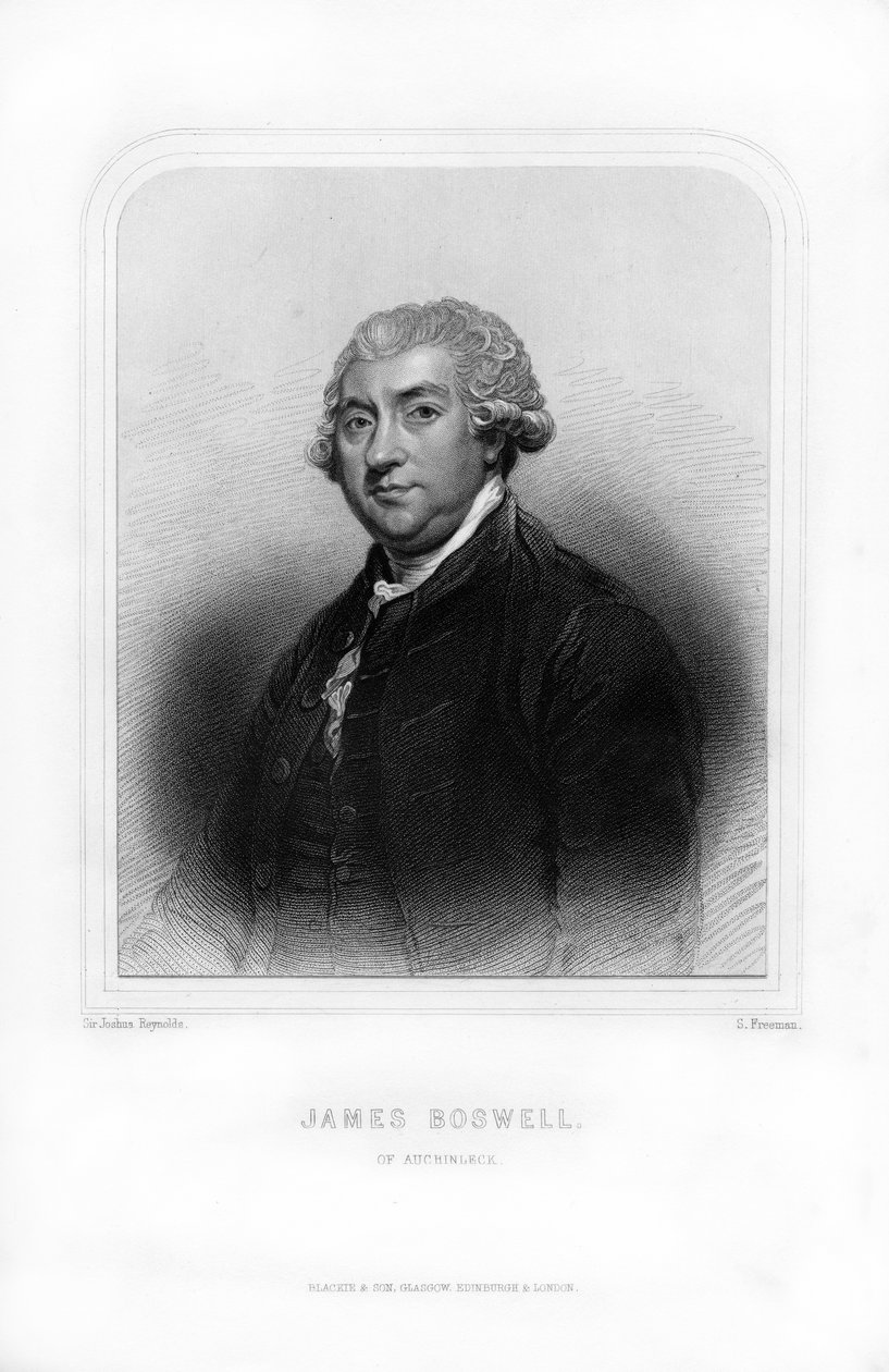 James Boswell, 9. laird z Auchinlecku, skotský právník, deníkář a autor, 1870. od S. Freeman