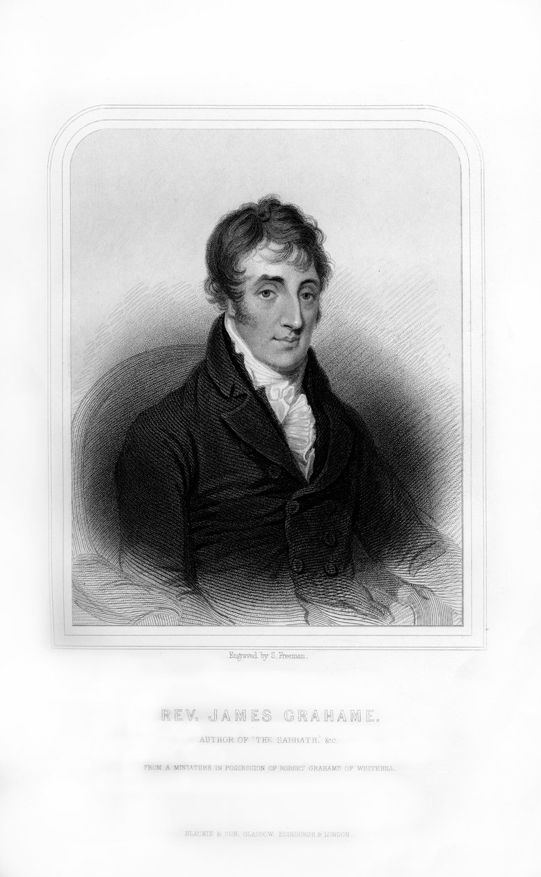 Reverend James Grahame, skotský básník, 1870. od S. Freeman