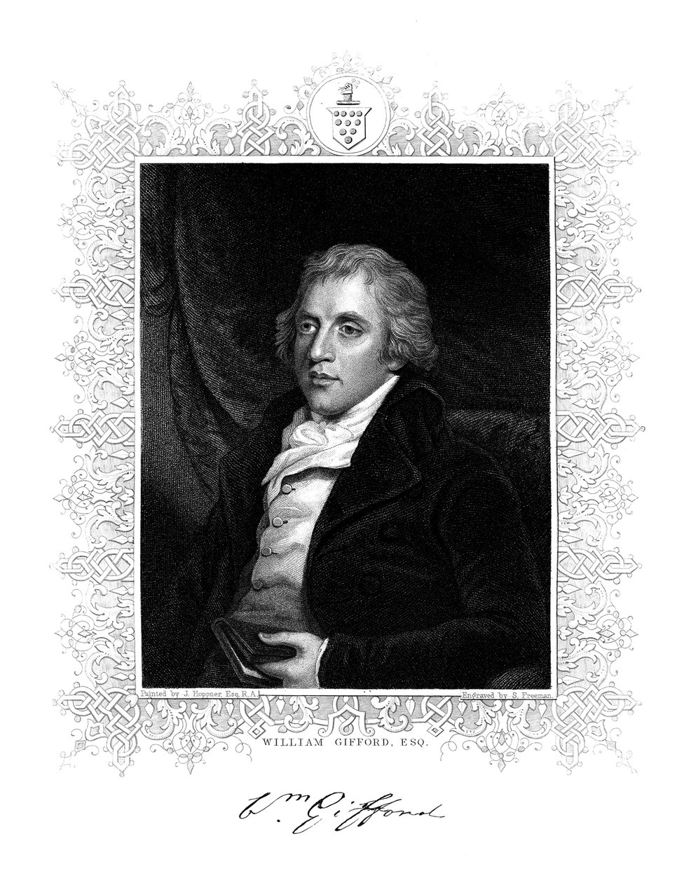 William Gifford , anglický kritik, redaktor a básník, 19. století. od S. Freeman