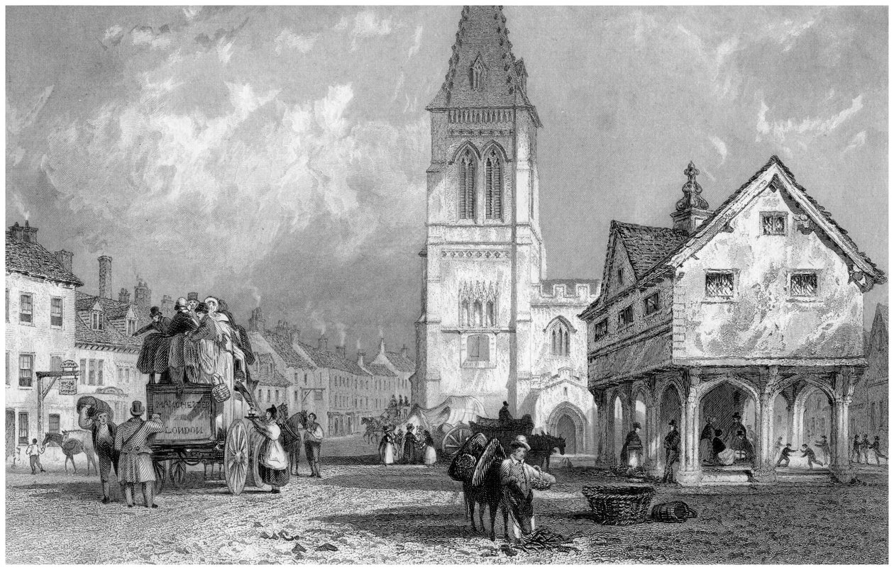 Market Harborough, Leicestershire, 19. století od S. Lacey