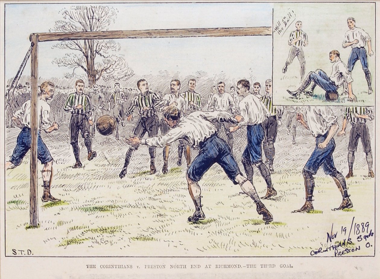Corinthians vs. Preston North End v Richmondu – Třetí gól, z 