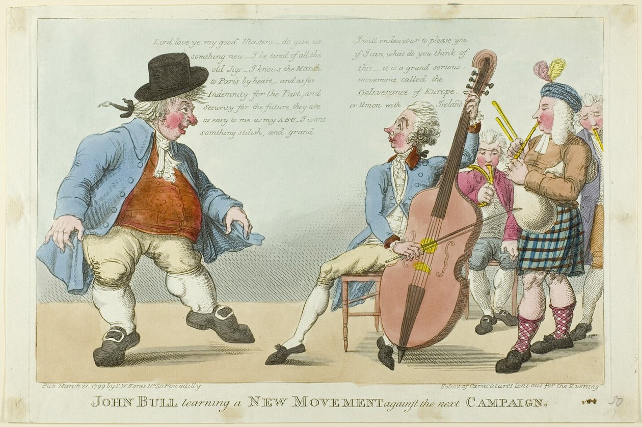 John Bull se učí novému hnutí od S. W. Fores