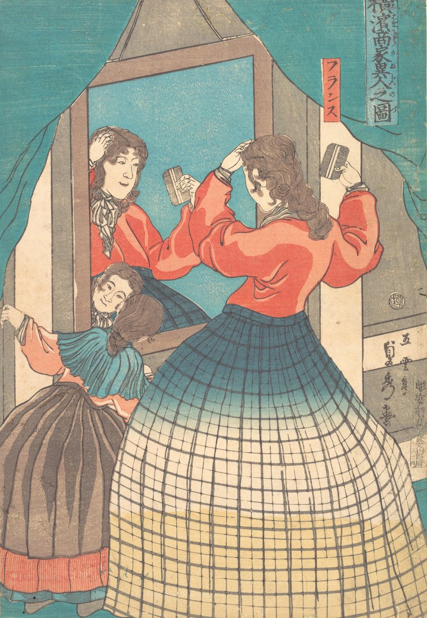Tisk, 1861 Bunkyu 1, 1. měsíc. od Sadahide Utagawa
