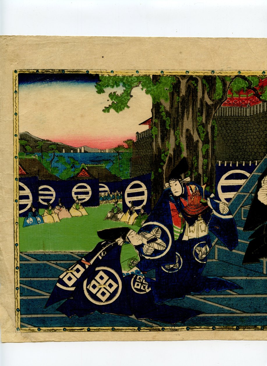 Scéna z Chushingury od Sadanobu Hasegawa
