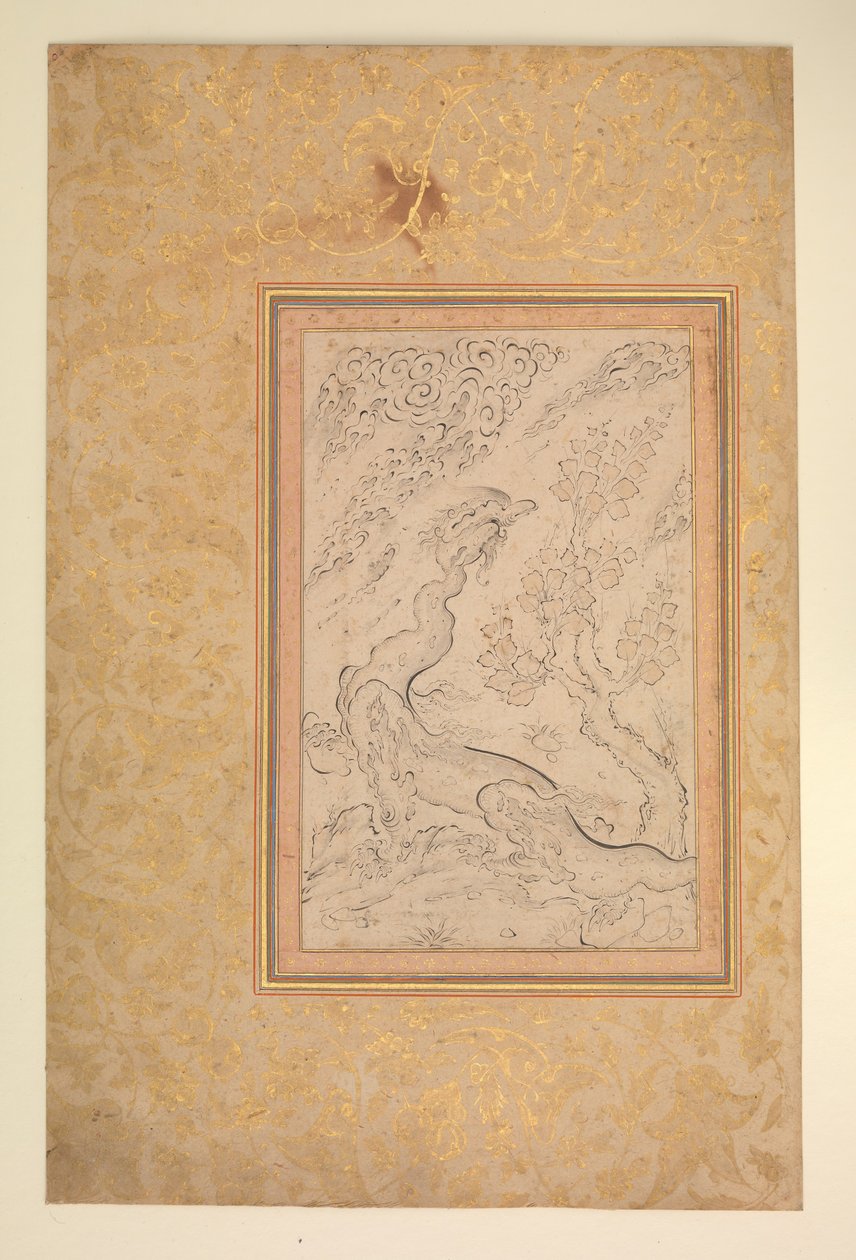 Drak a mraky, ca. 1600. od Sadiqi Beg.