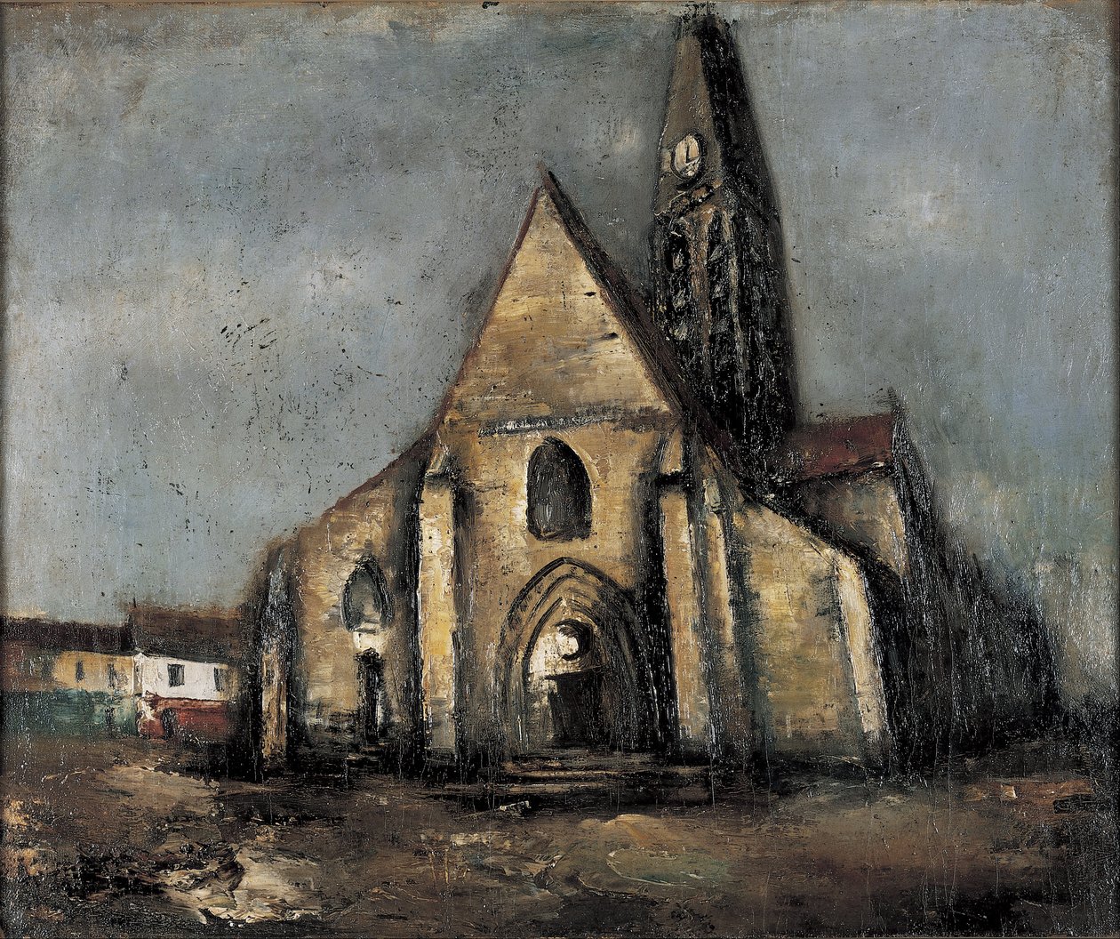 Kostel, Alley v Paříži od Saeki Yuzo