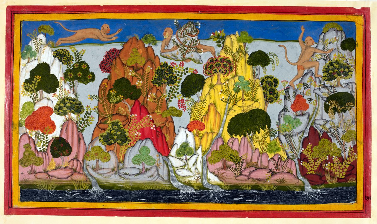 Hanuman letí do Himálaje hledat posvátné byliny od Sahibdin