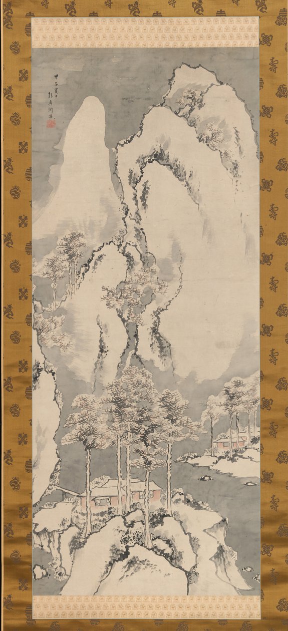 Zasněžená krajina, 1744. od Sakaki Hyakusen