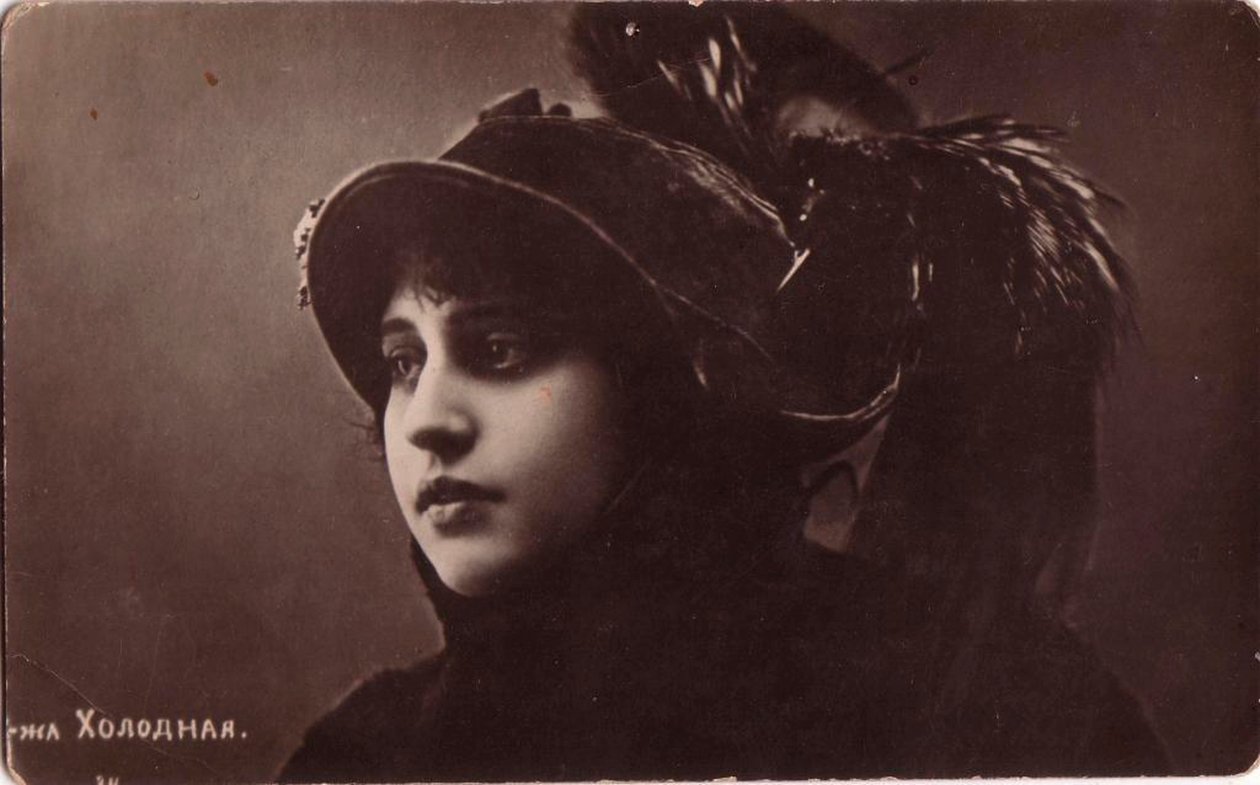 Vera Kholodnaya , ruská herečka němého filmu, 1910. od Sakharov and Orlov
